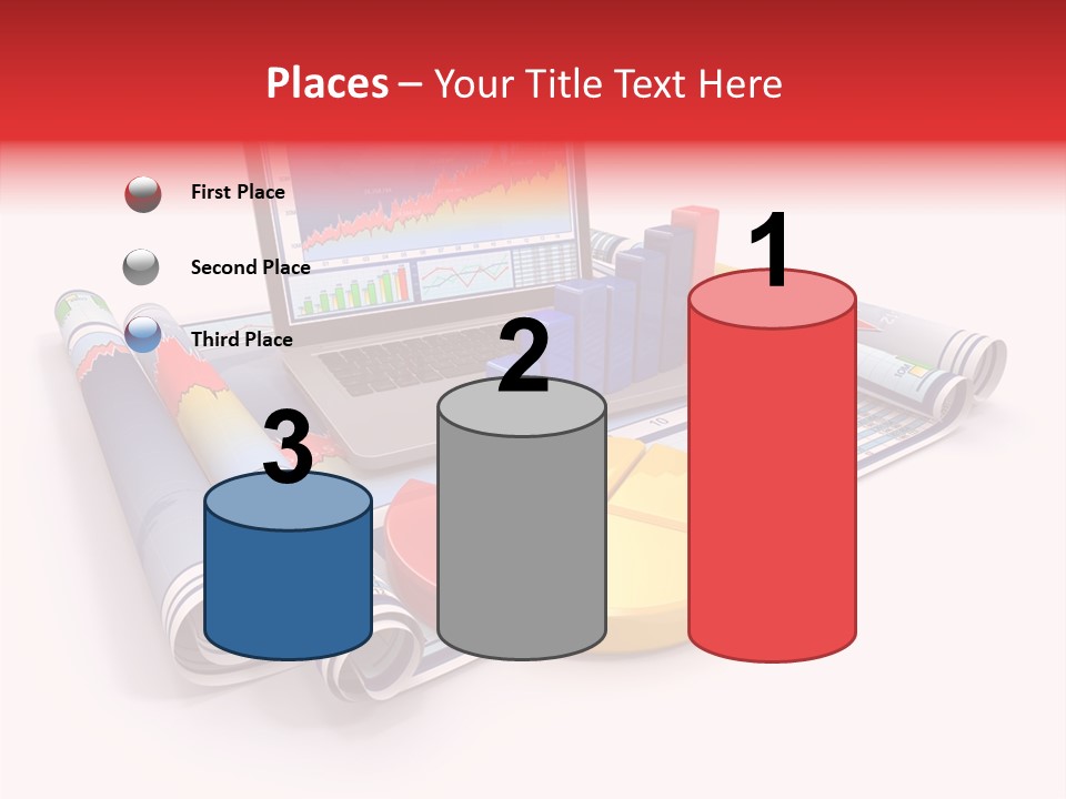 Closeup Data Office PowerPoint Template
