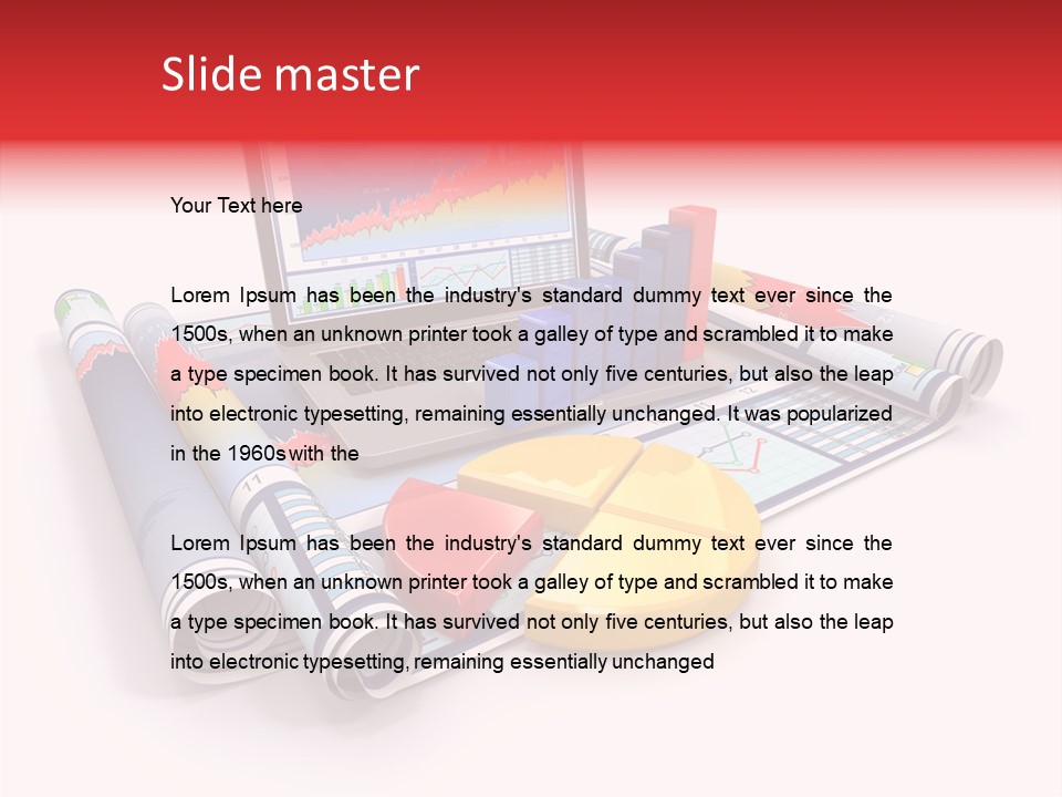 Closeup Data Office PowerPoint Template