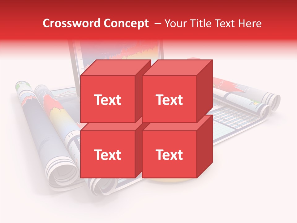 Closeup Data Office PowerPoint Template