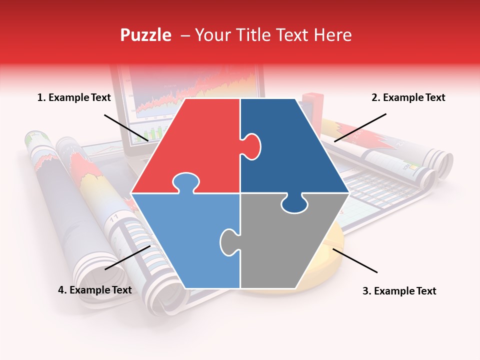 Closeup Data Office PowerPoint Template