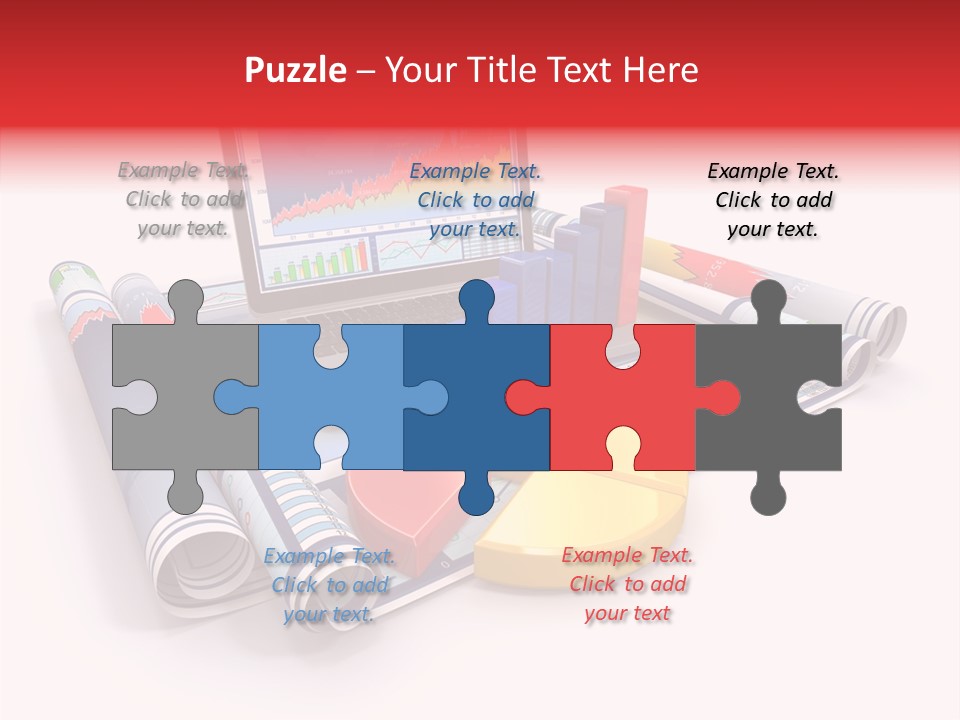 Closeup Data Office PowerPoint Template