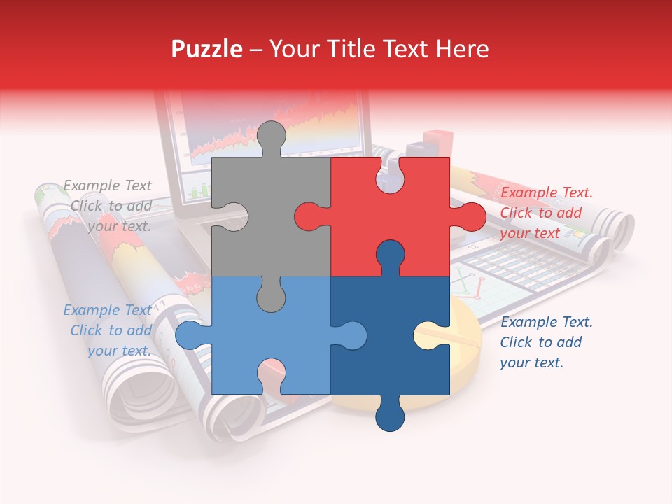 Closeup Data Office PowerPoint Template