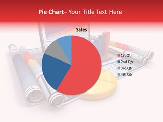 Closeup Data Office PowerPoint Template