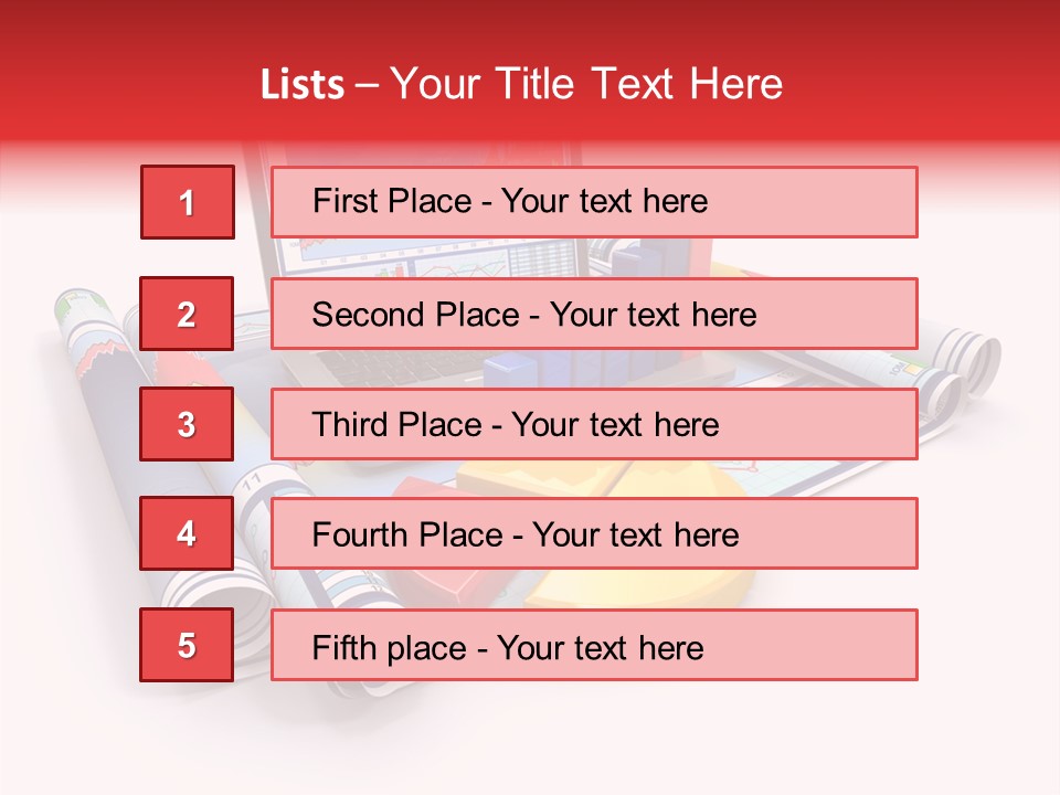 Closeup Data Office PowerPoint Template