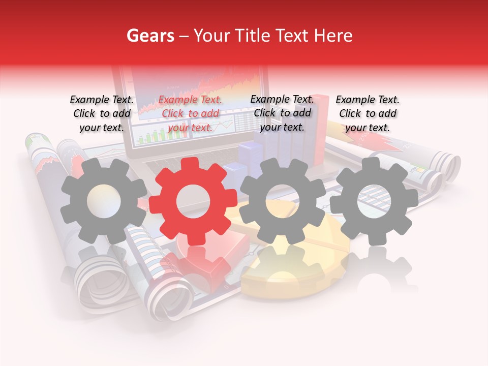 Closeup Data Office PowerPoint Template