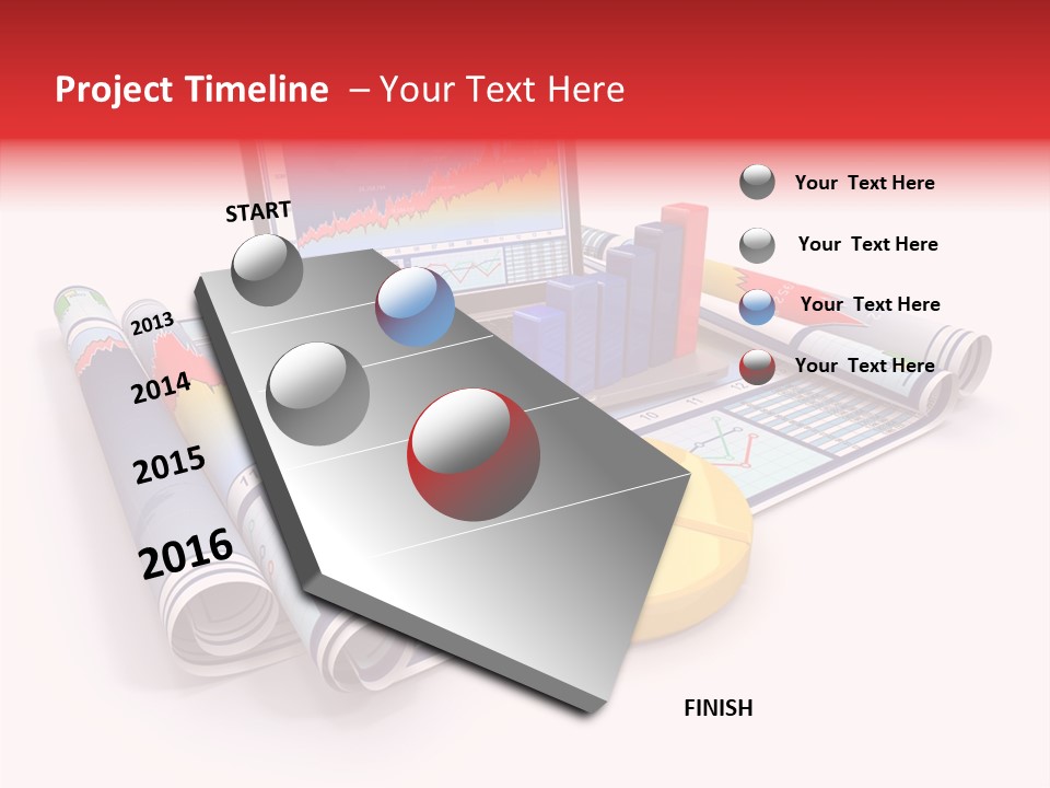 Closeup Data Office PowerPoint Template