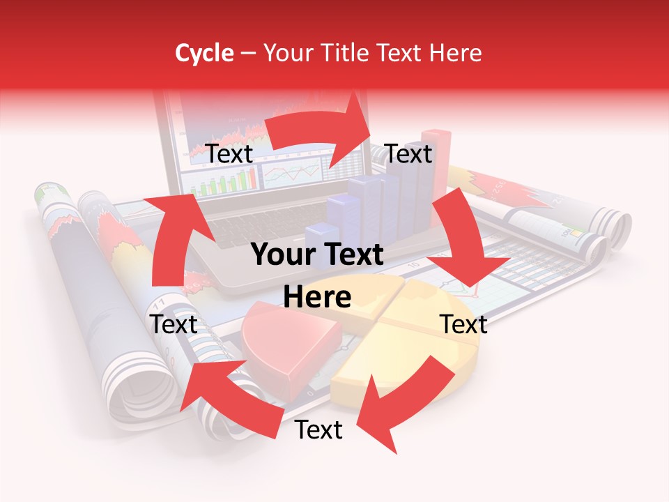 Closeup Data Office PowerPoint Template