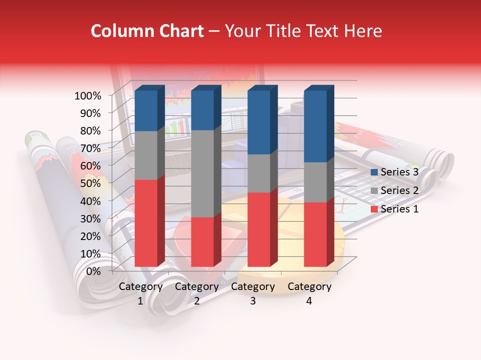 Closeup Data Office PowerPoint Template