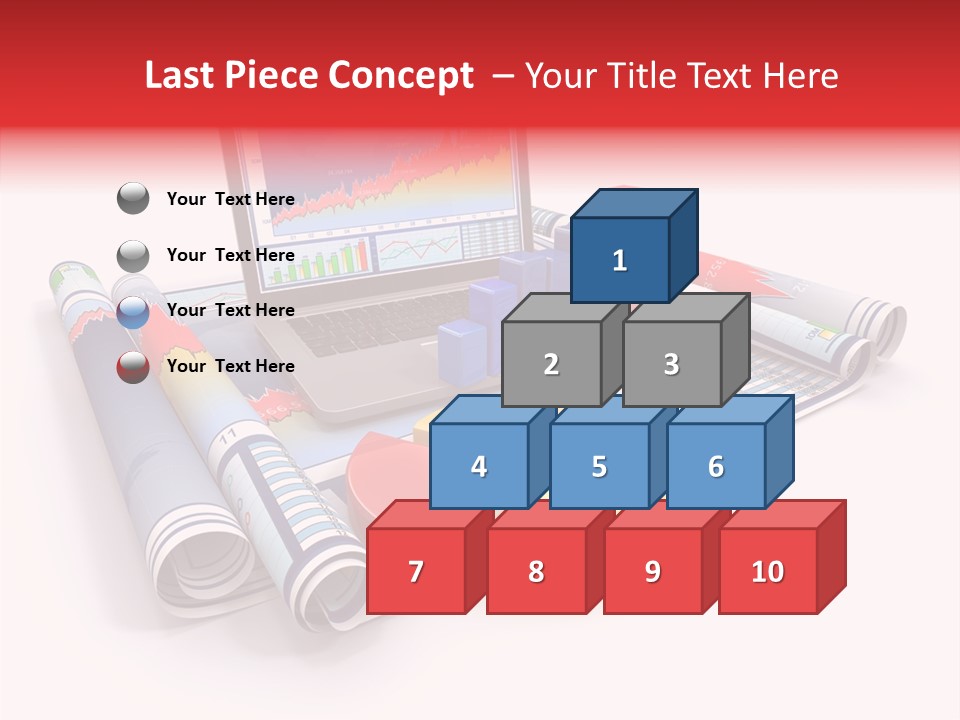 Closeup Data Office PowerPoint Template