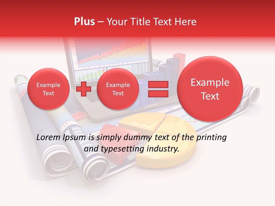 Closeup Data Office PowerPoint Template