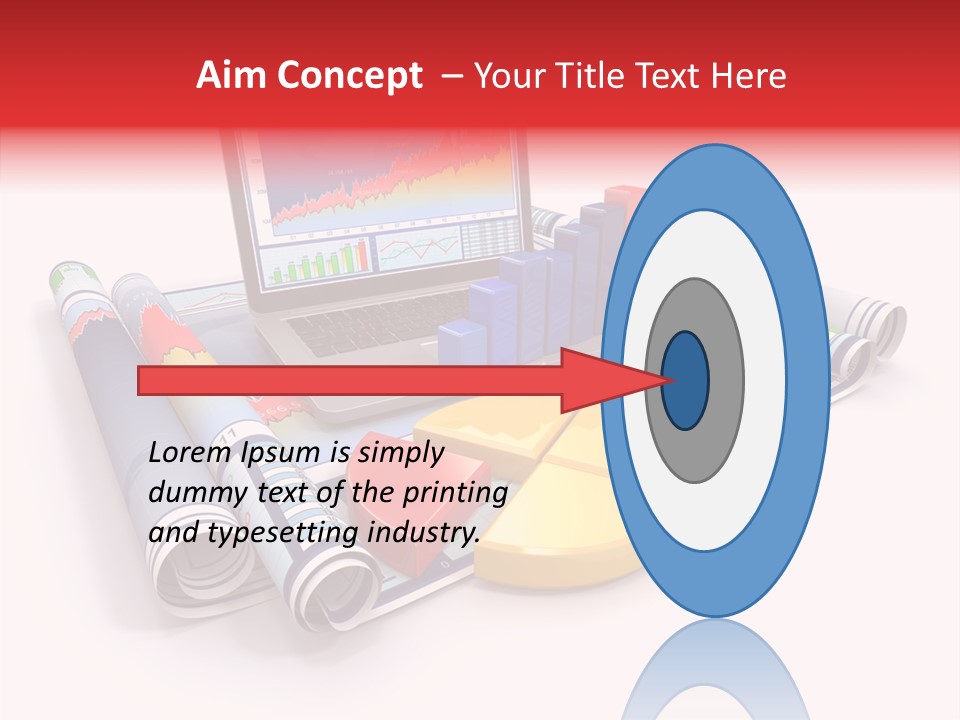 Closeup Data Office PowerPoint Template