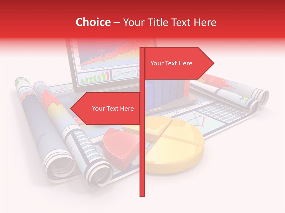 Closeup Data Office PowerPoint Template