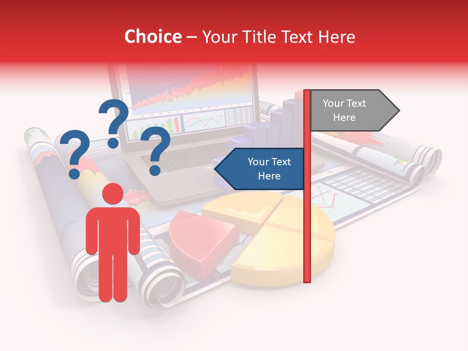 Closeup Data Office PowerPoint Template
