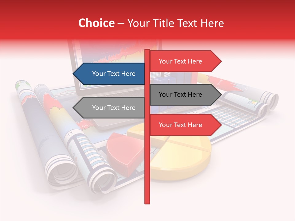 Closeup Data Office PowerPoint Template