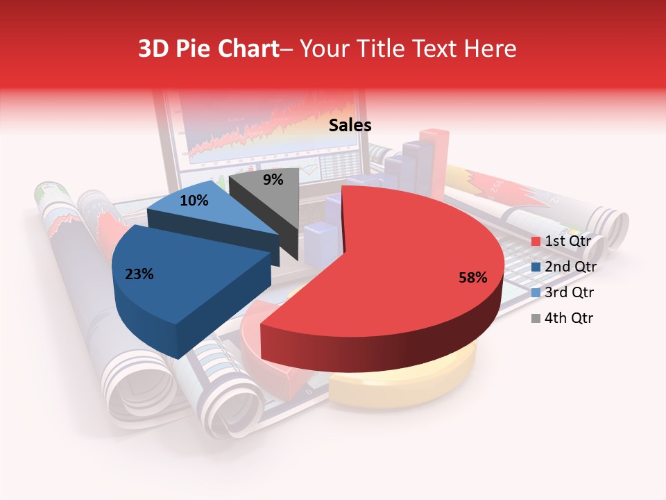 Closeup Data Office PowerPoint Template