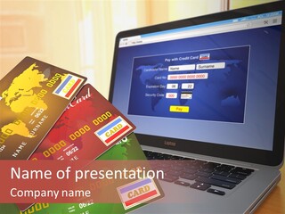 Financial Computer Commercial PowerPoint Template
