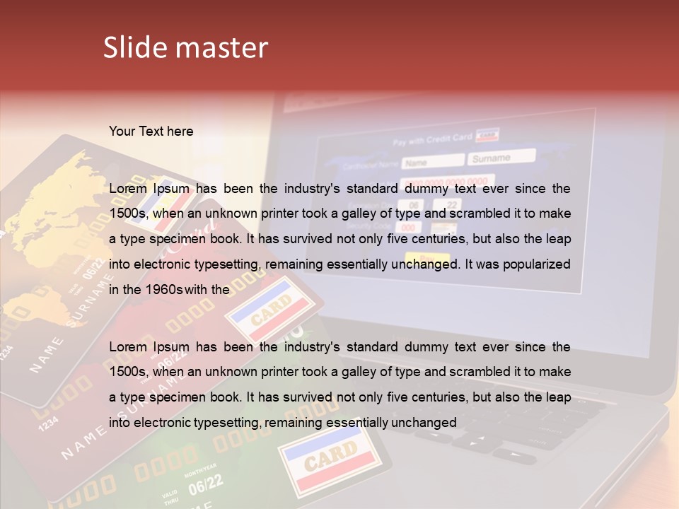 Financial Computer Commercial PowerPoint Template