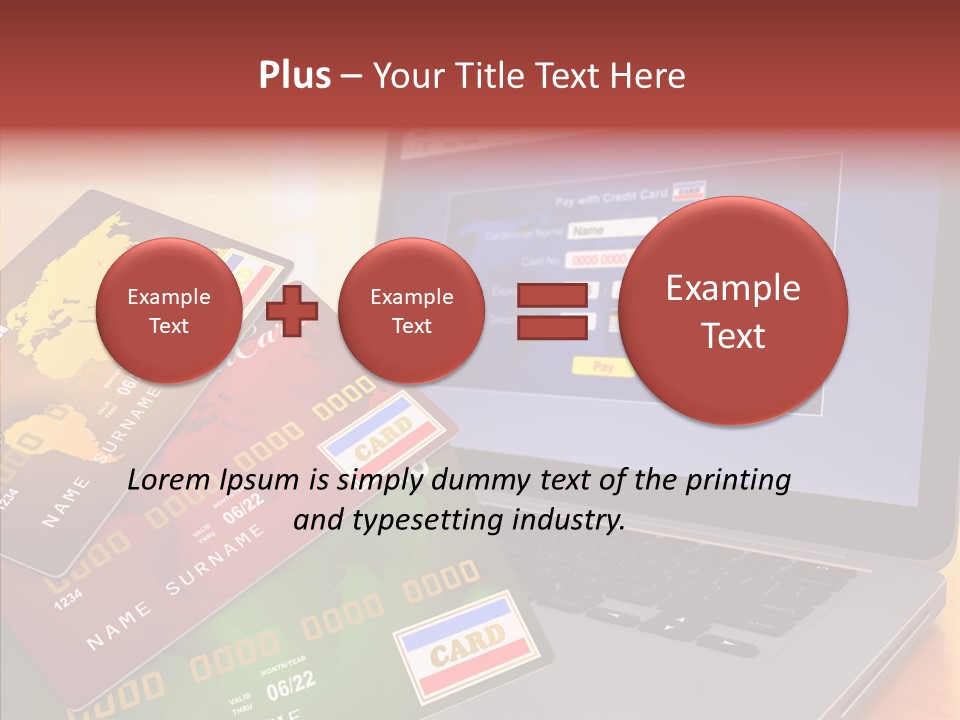 Financial Computer Commercial PowerPoint Template