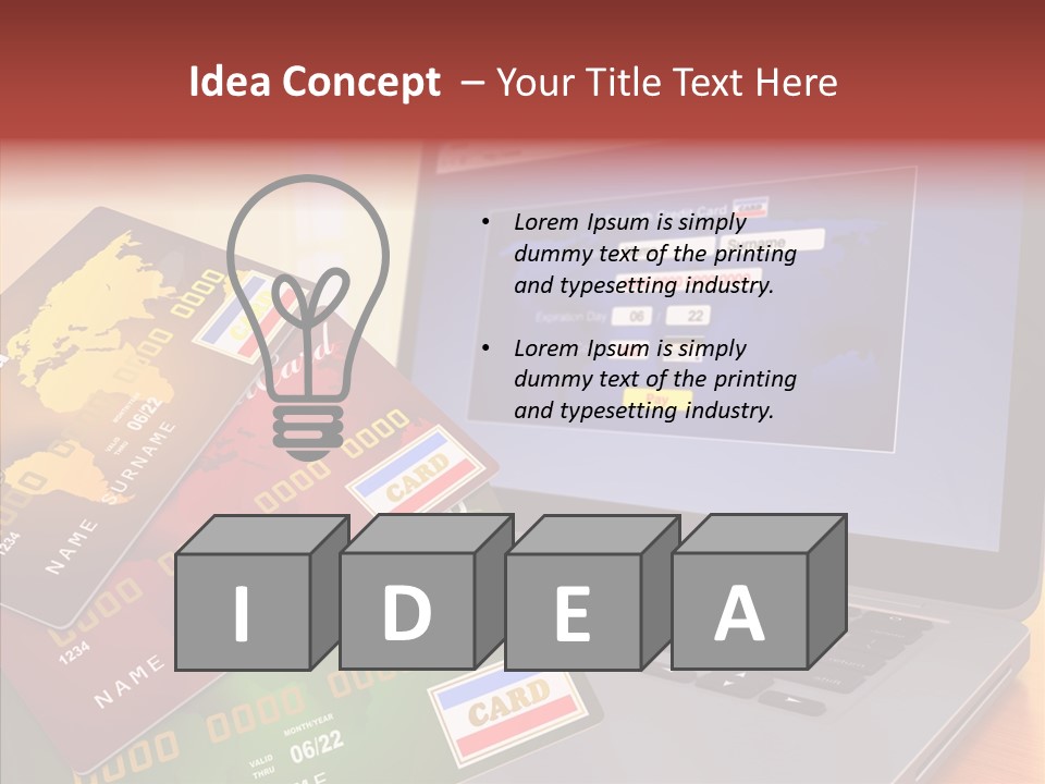 Financial Computer Commercial PowerPoint Template