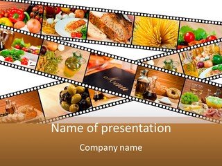 Italian Cooking Macro PowerPoint Template