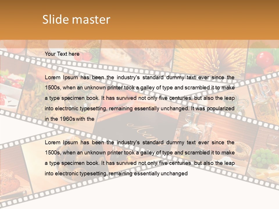 Italian Cooking Macro PowerPoint Template