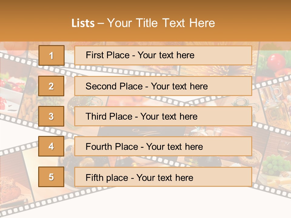 Italian Cooking Macro PowerPoint Template