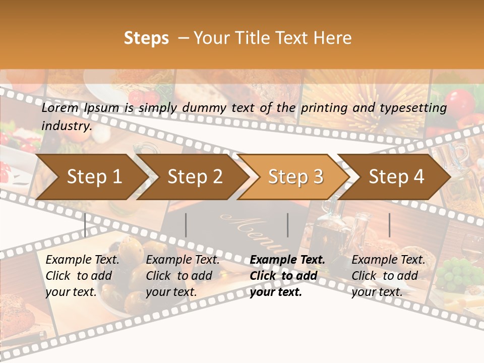 Italian Cooking Macro PowerPoint Template