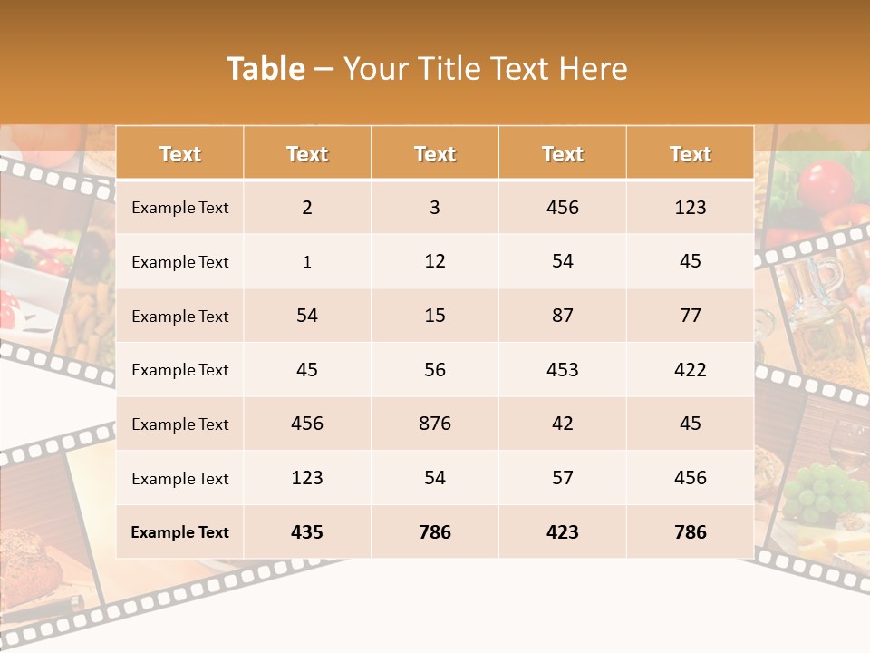 Italian Cooking Macro PowerPoint Template