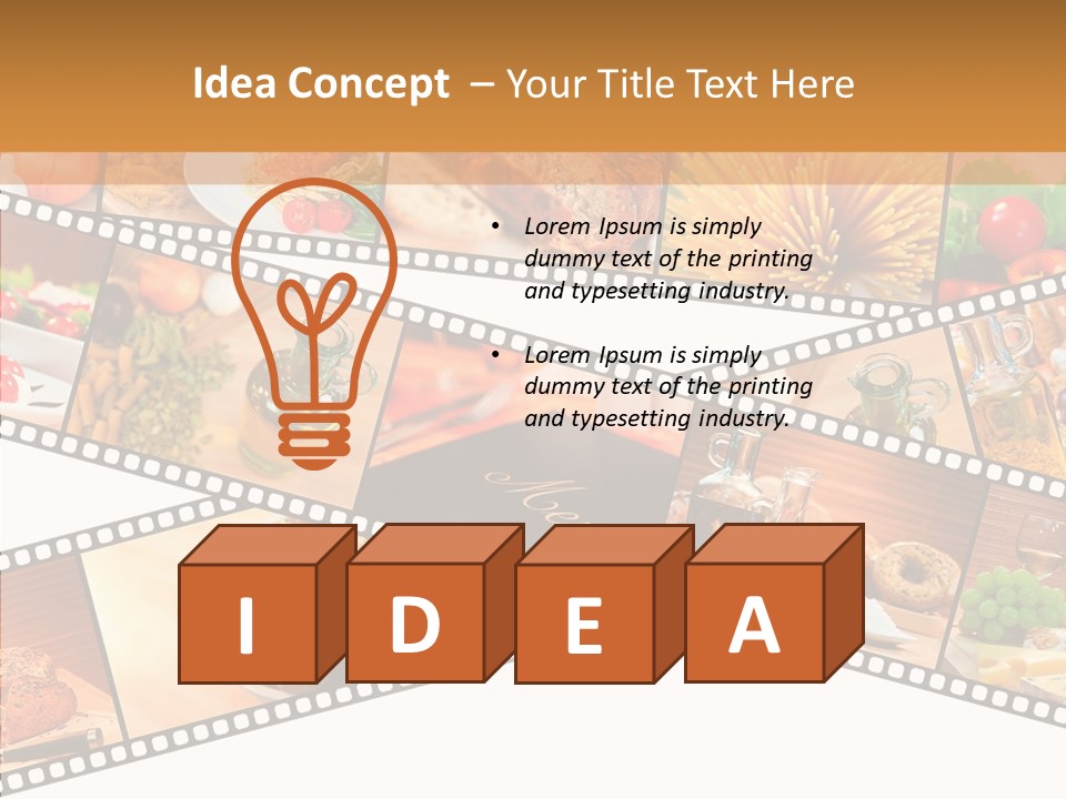 Italian Cooking Macro PowerPoint Template