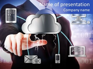 Internet One Computing PowerPoint Template