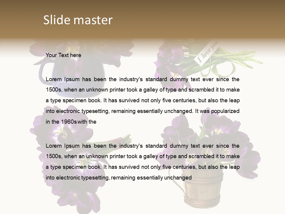 Isolated Decoration Spring PowerPoint Template