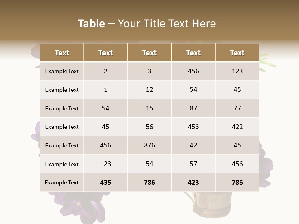 Isolated Decoration Spring PowerPoint Template