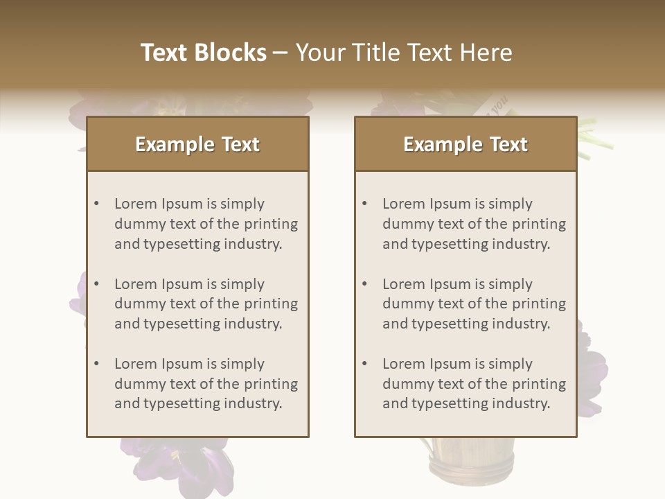 Isolated Decoration Spring PowerPoint Template