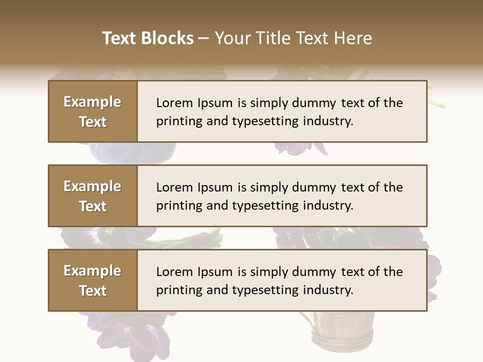 Isolated Decoration Spring PowerPoint Template