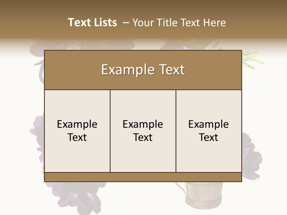 Isolated Decoration Spring PowerPoint Template