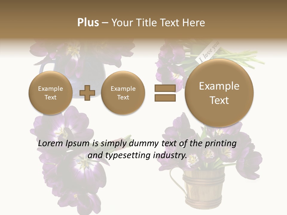 Isolated Decoration Spring PowerPoint Template