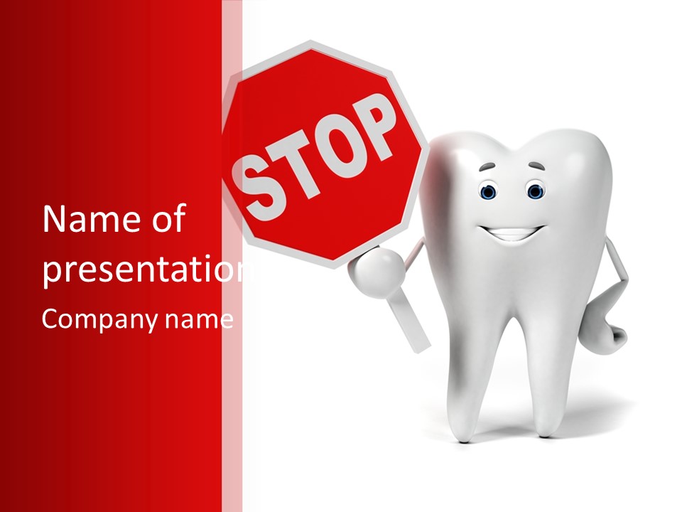 Molar Illustration Dental PowerPoint Template