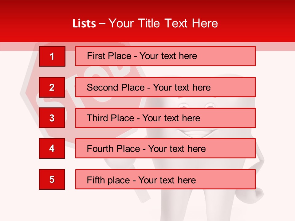 Molar Illustration Dental PowerPoint Template