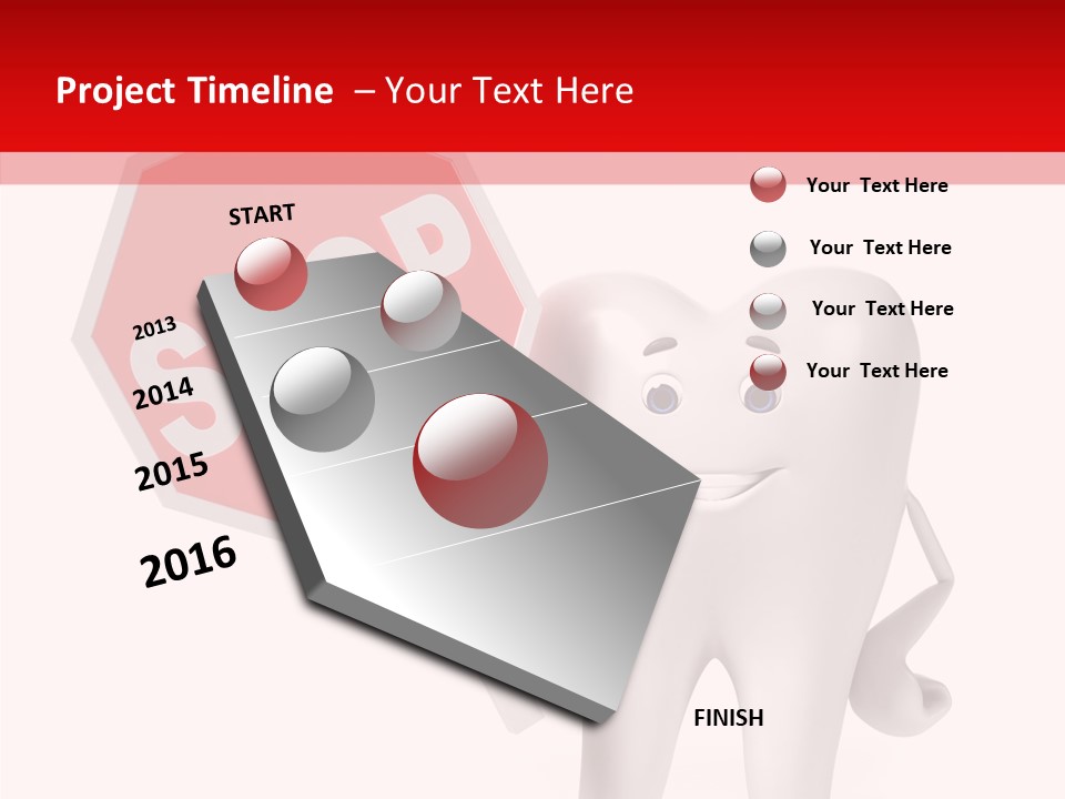 Molar Illustration Dental PowerPoint Template