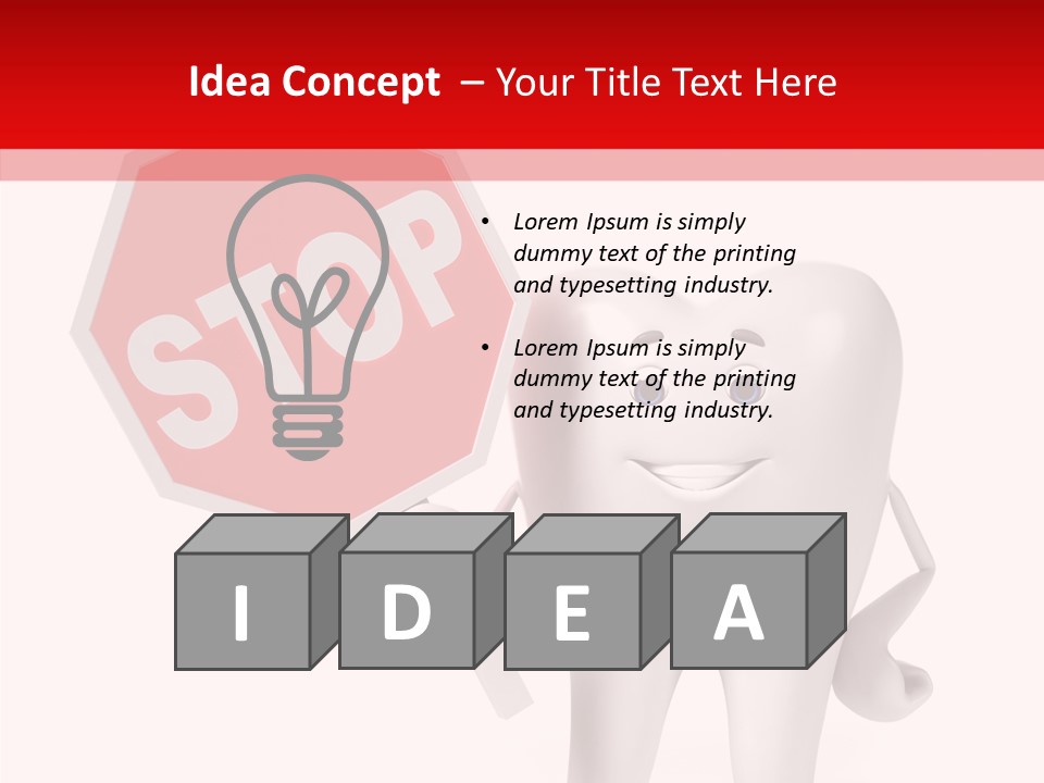 Molar Illustration Dental PowerPoint Template