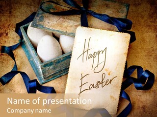 Easter Egg Easter Eggs Orange PowerPoint Template
