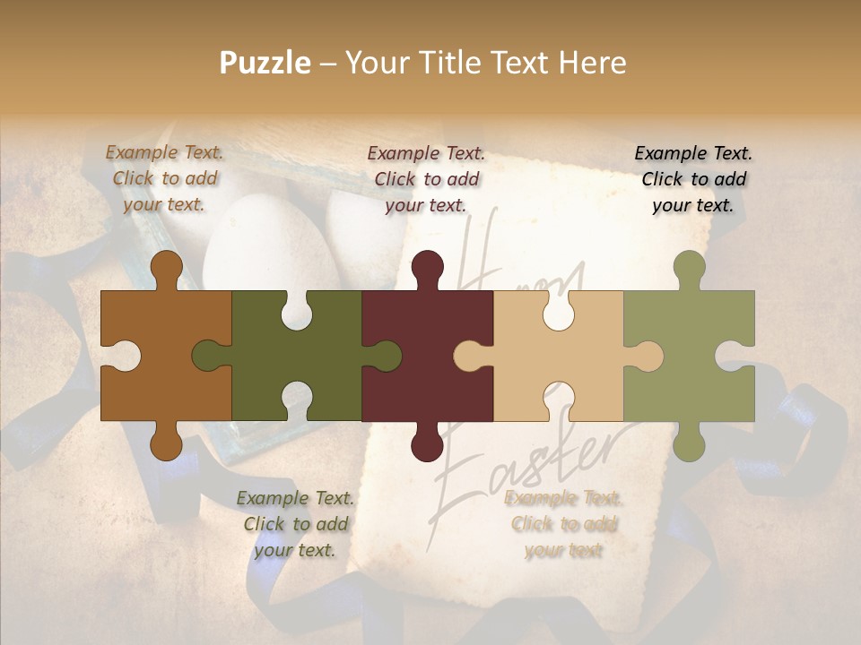 Easter Egg Easter Eggs Orange PowerPoint Template