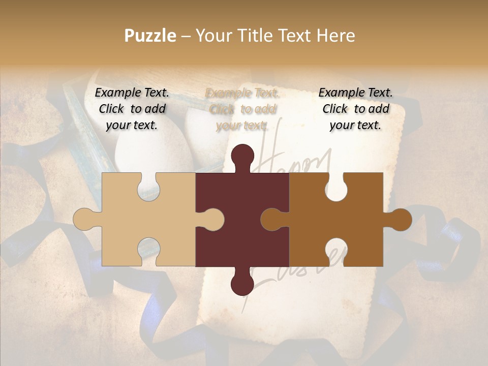 Easter Egg Easter Eggs Orange PowerPoint Template