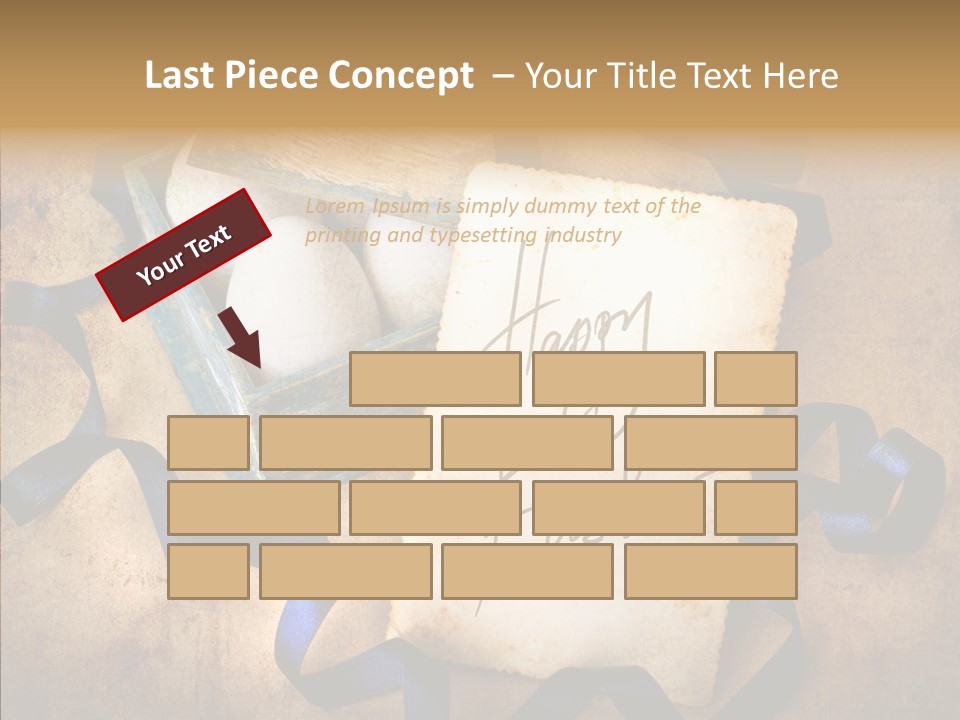 Easter Egg Easter Eggs Orange PowerPoint Template