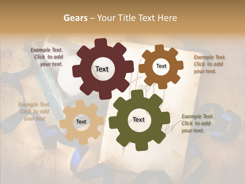 Easter Egg Easter Eggs Orange PowerPoint Template