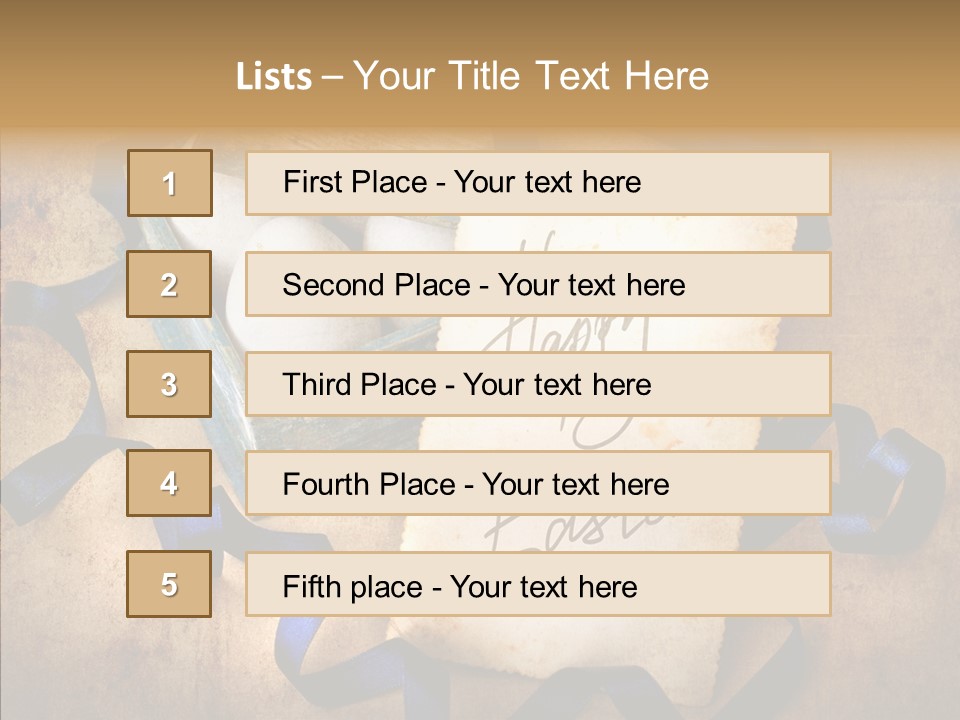 Easter Egg Easter Eggs Orange PowerPoint Template