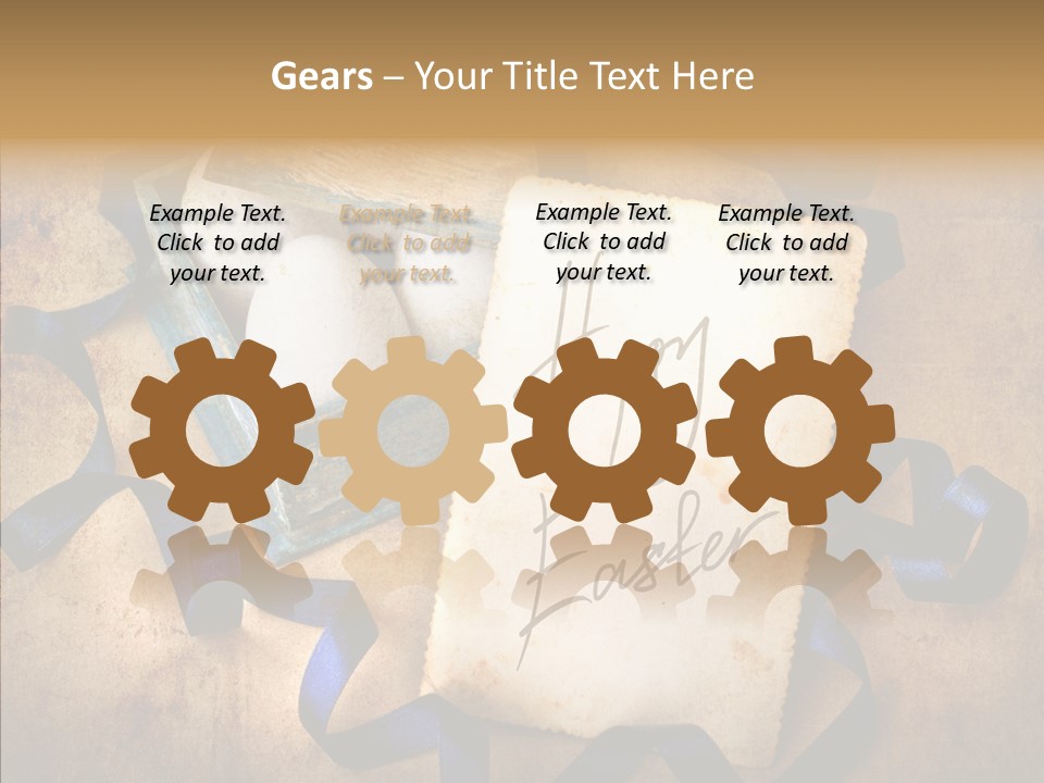 Easter Egg Easter Eggs Orange PowerPoint Template