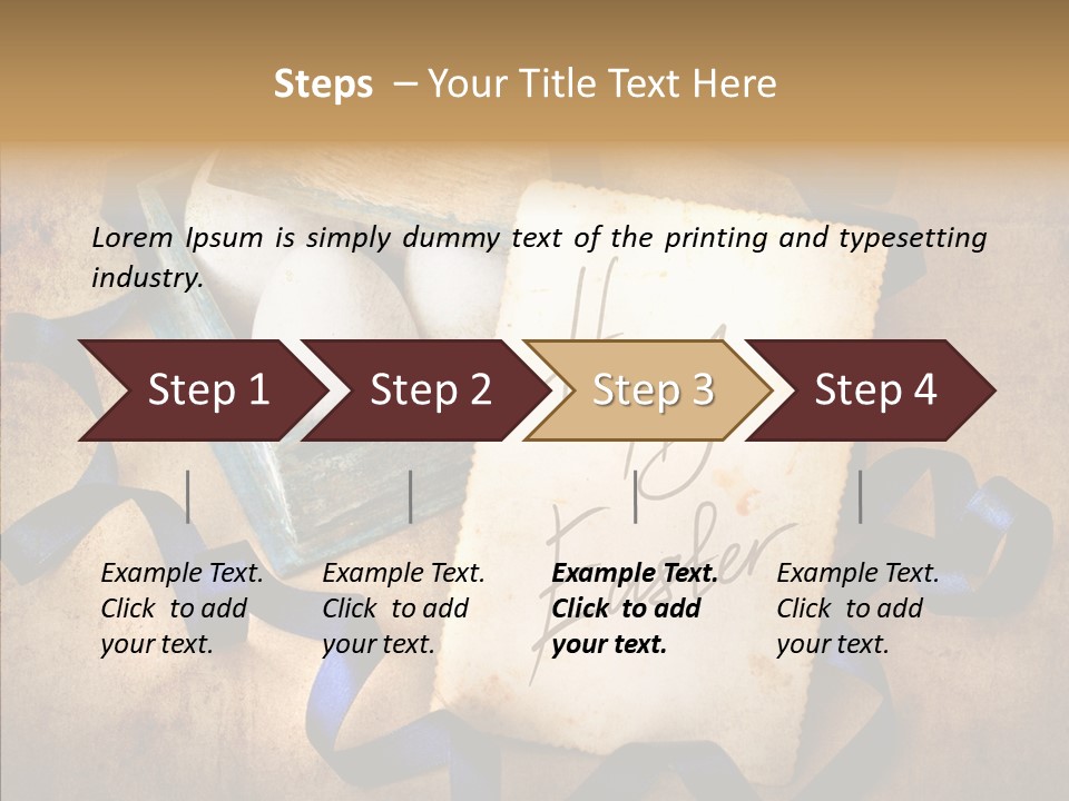 Easter Egg Easter Eggs Orange PowerPoint Template