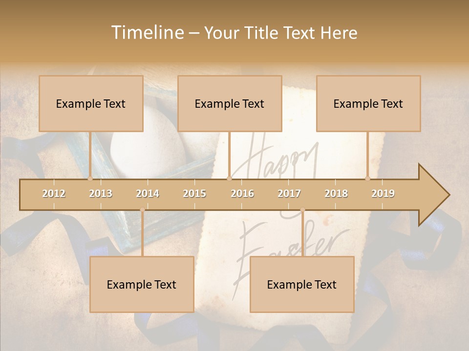 Easter Egg Easter Eggs Orange PowerPoint Template