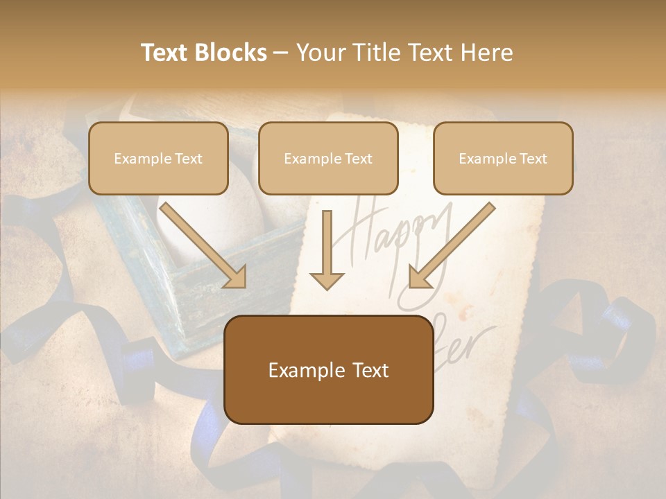 Easter Egg Easter Eggs Orange PowerPoint Template